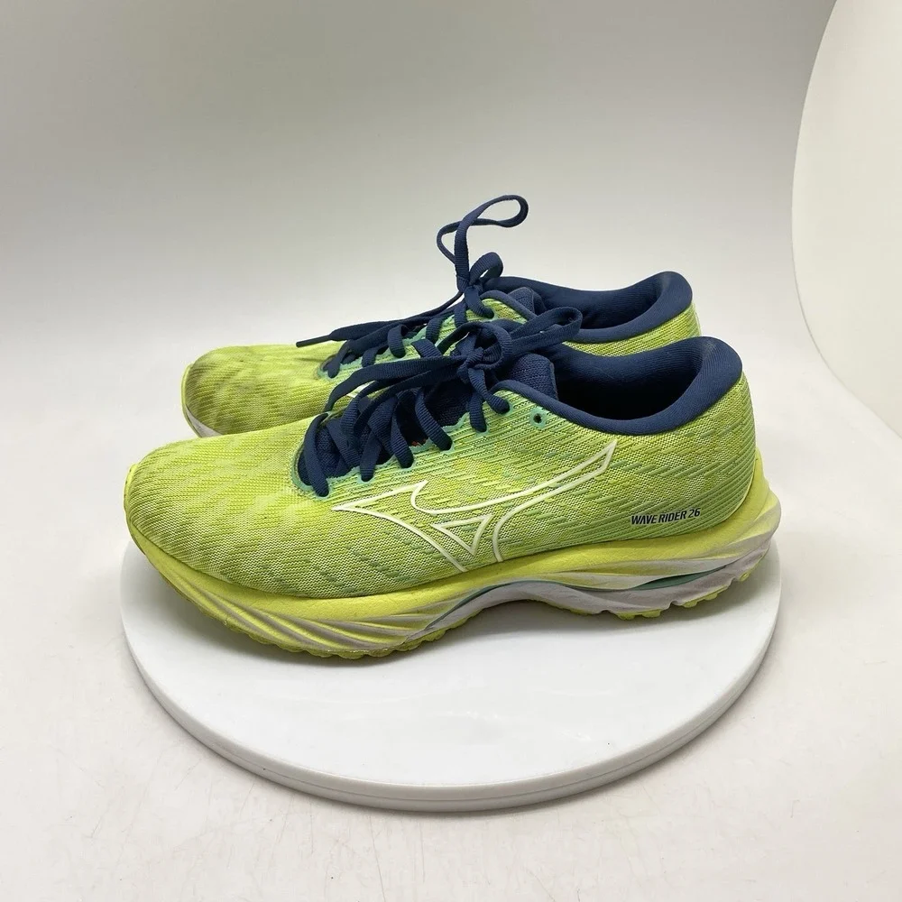 Mizuno Sneakers Womens 8‎ Wave Rider 26 411377 4M00 Green Running Gym Shoes